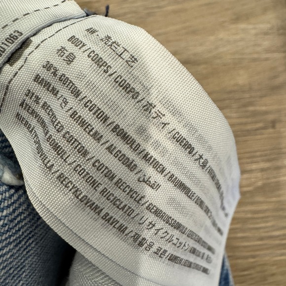 Abercrombie Fitch The Loose High Rise Jeans Light Wash Denim Women's Size 14R - Picture 10 of 10